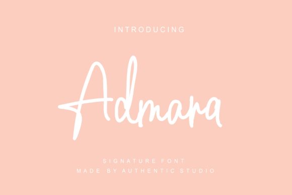 Admara: A Handwritten Font for Charming Branding