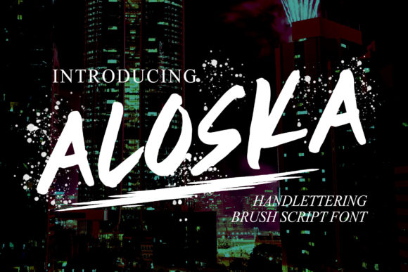 Aloska: A Handwritten Font for Creative Web Design