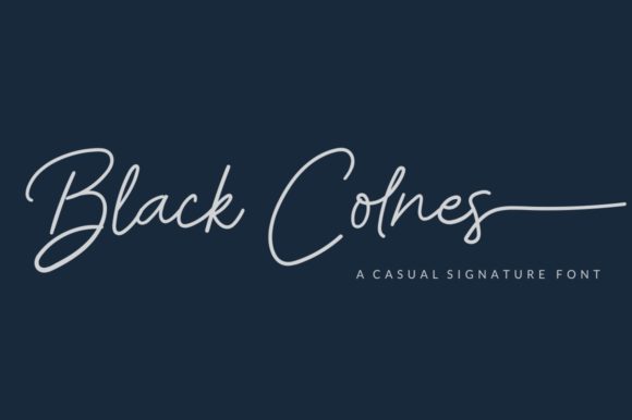 Black Colnes: A Handwritten Font for Striking Campaigns
