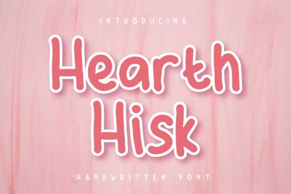 Bring Your Creations to Life with Hearth Hisk Font