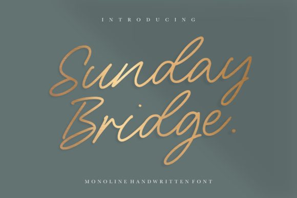 Discover Sunday Bridge: A Handwritten Font for Editorial Elegance