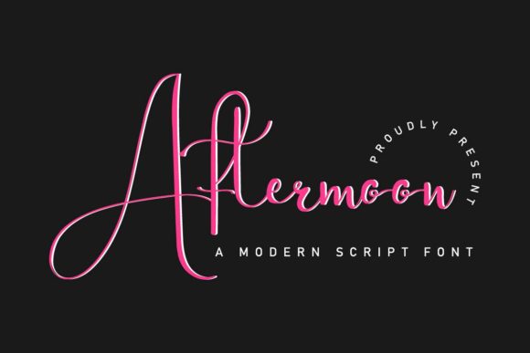 Elegant Aftermoon: A Handwritten Font for Modern Web Design