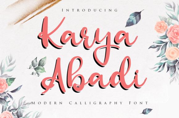 Elevate Your Craft with Karya Abadi: A Versatile Handwritten Font