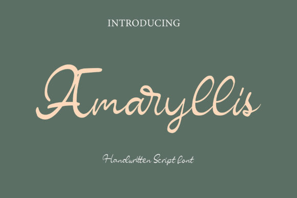 Elevate Your Design with Amaryllis: A Graceful Script Font