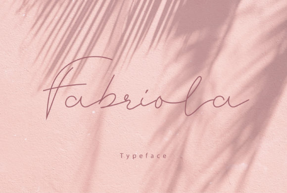 Elevate Your Web Design with Fabriola, the Delicate Script Font