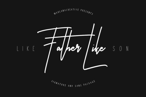 Enhancing Web Design with Like Father Like Son Font