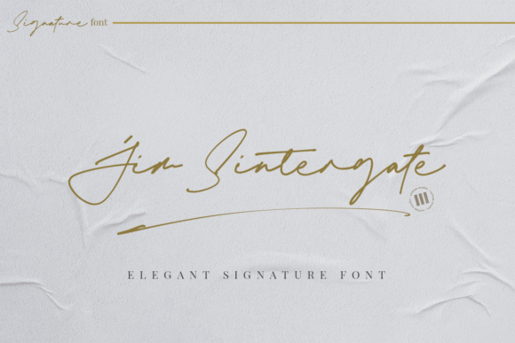 Jim Sintergate: A Handwritten Font for Polished Web Design