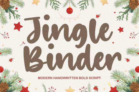 Jingle Binder: A Handwritten Font for Editorial Elegance