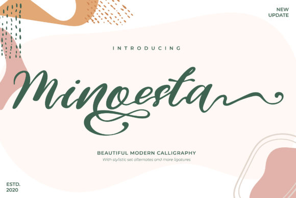 Minoesta: A Dainty Handwritten Font for Web Design