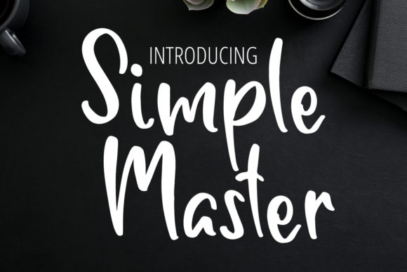 Simple Master: A Handwritten Font for Polished Branding