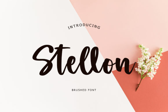 Stellon: A Script Font with Elegance and Versatility